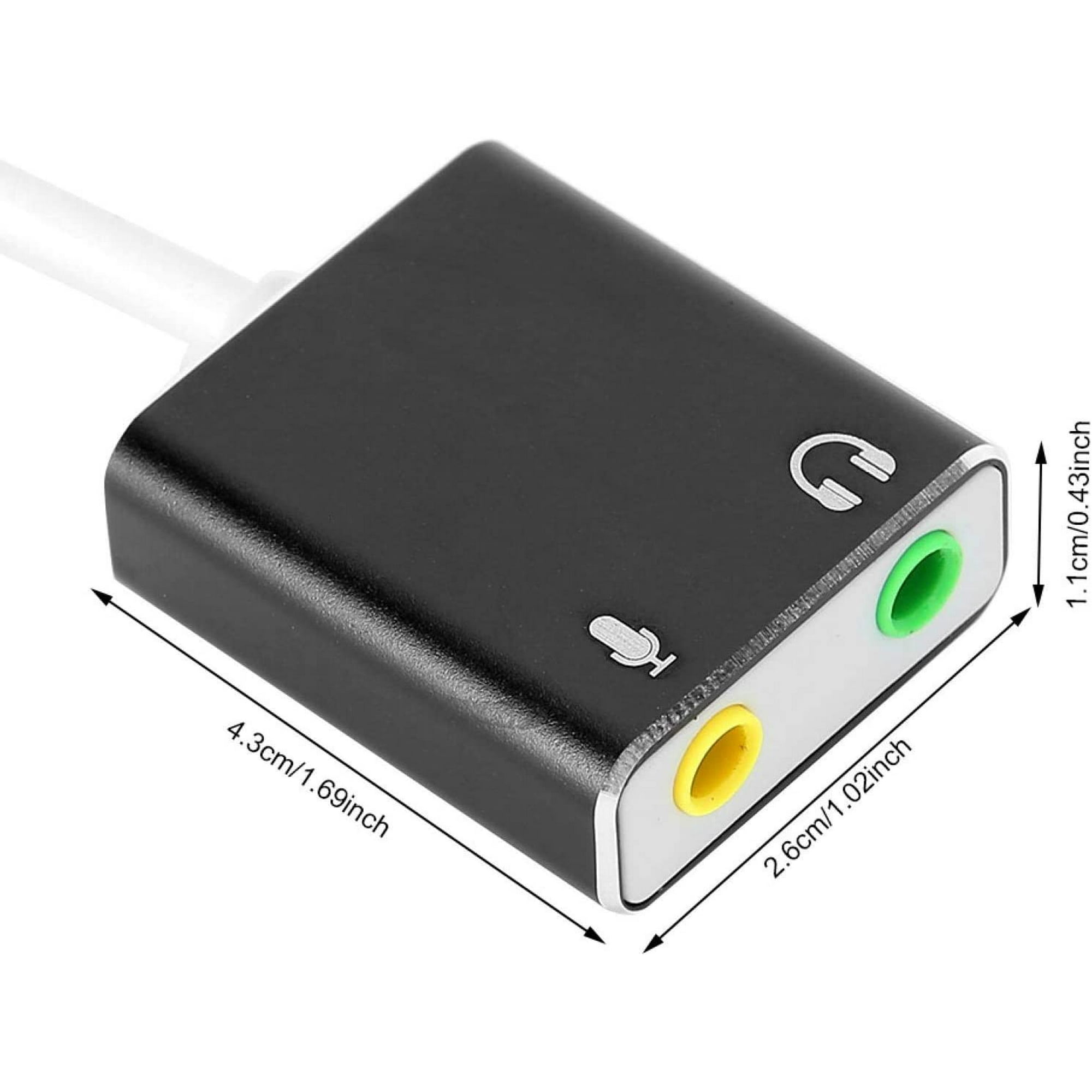 Aluminium Alloy Sound Card Lightweight for WINXP/7/8 External Sound Card Aluminium Alloy Sound Card Lightweight for WINXP/7/8 External Sound Card